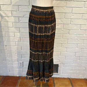 Vintage 90s Stonebridge Micro Pleated Maxi Skirt Womens Small